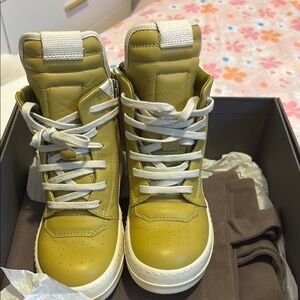 Yellow High-Top Sneakers